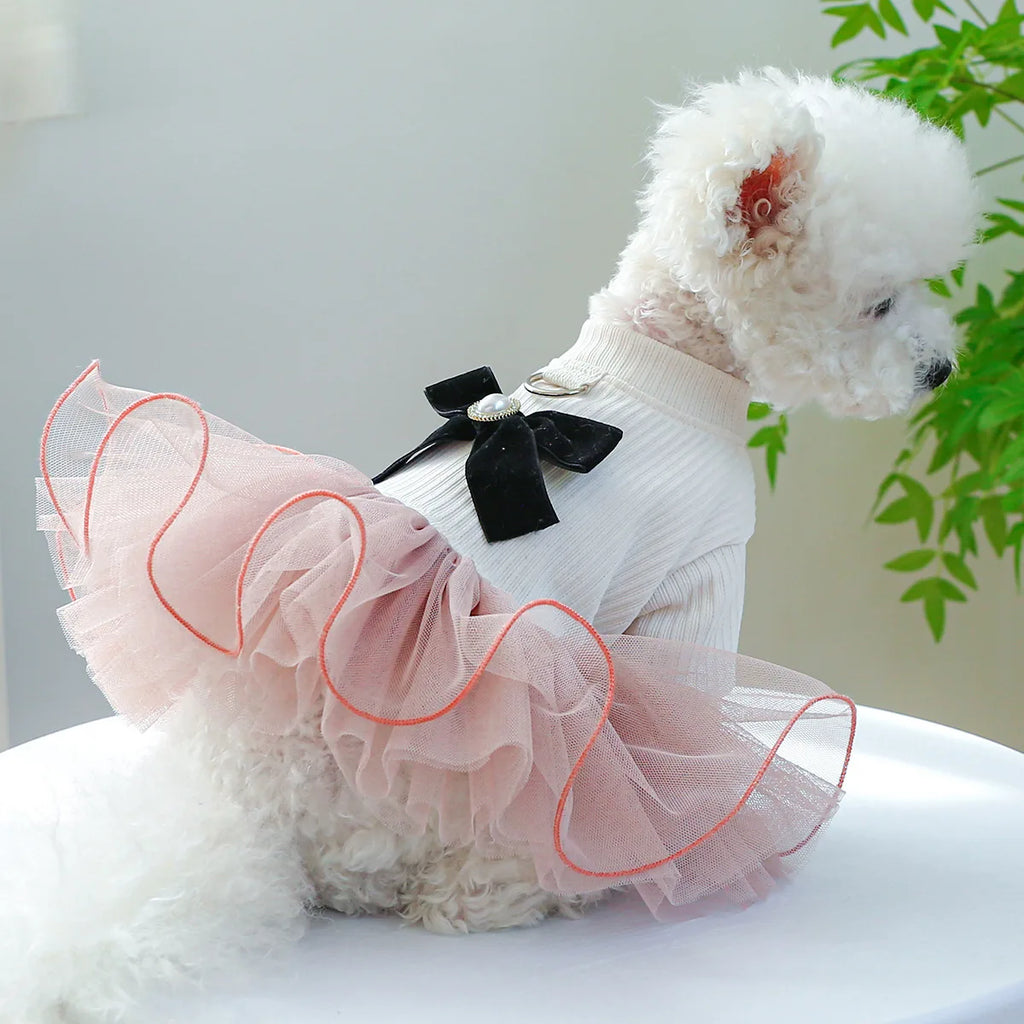 Spring Summer Pet Dog Cat Puppy Tutu Princess Dress Printed Lace Dog Skirt Pet Apparel Dog Dress. This is Truly Cuteness Overload. For Small to Medium Size Fur Babies.