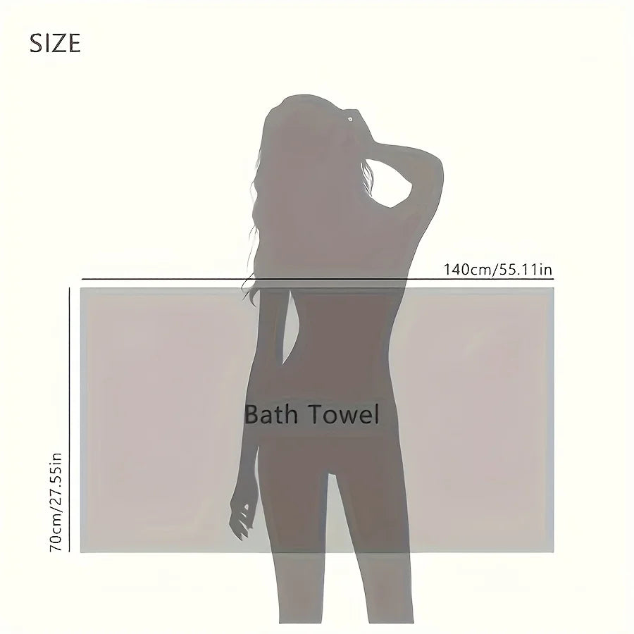 Coral Velvet Bath Towel Thickened Enlarged Soft and  Quick-Drying Individually Packaged. Wrap yourself in Luxury Twice!