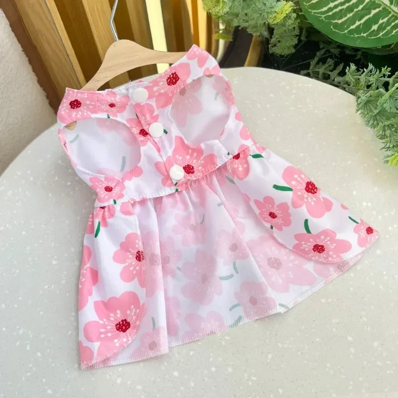 You will be Walking Your Fur Baby in Style in these Adorable Spring/ Summer Outfits. Designed for Small to Medium Breeds. Just Too Darn Cute! Two Different Designs and 3 Sizes to Choose From.