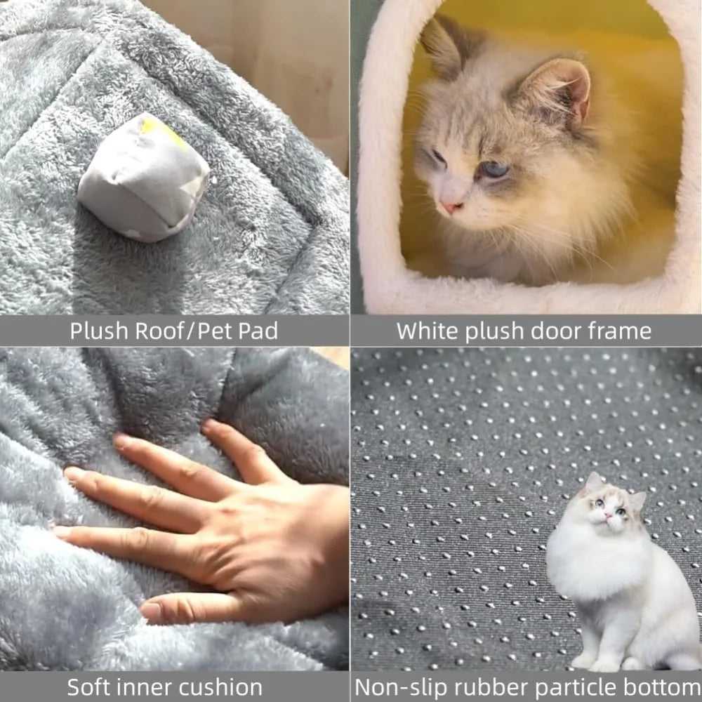 Cozy Indoor Dog House/Bed. Portable for travel. Accommodates Small and Medium Fur Babies. Love This!