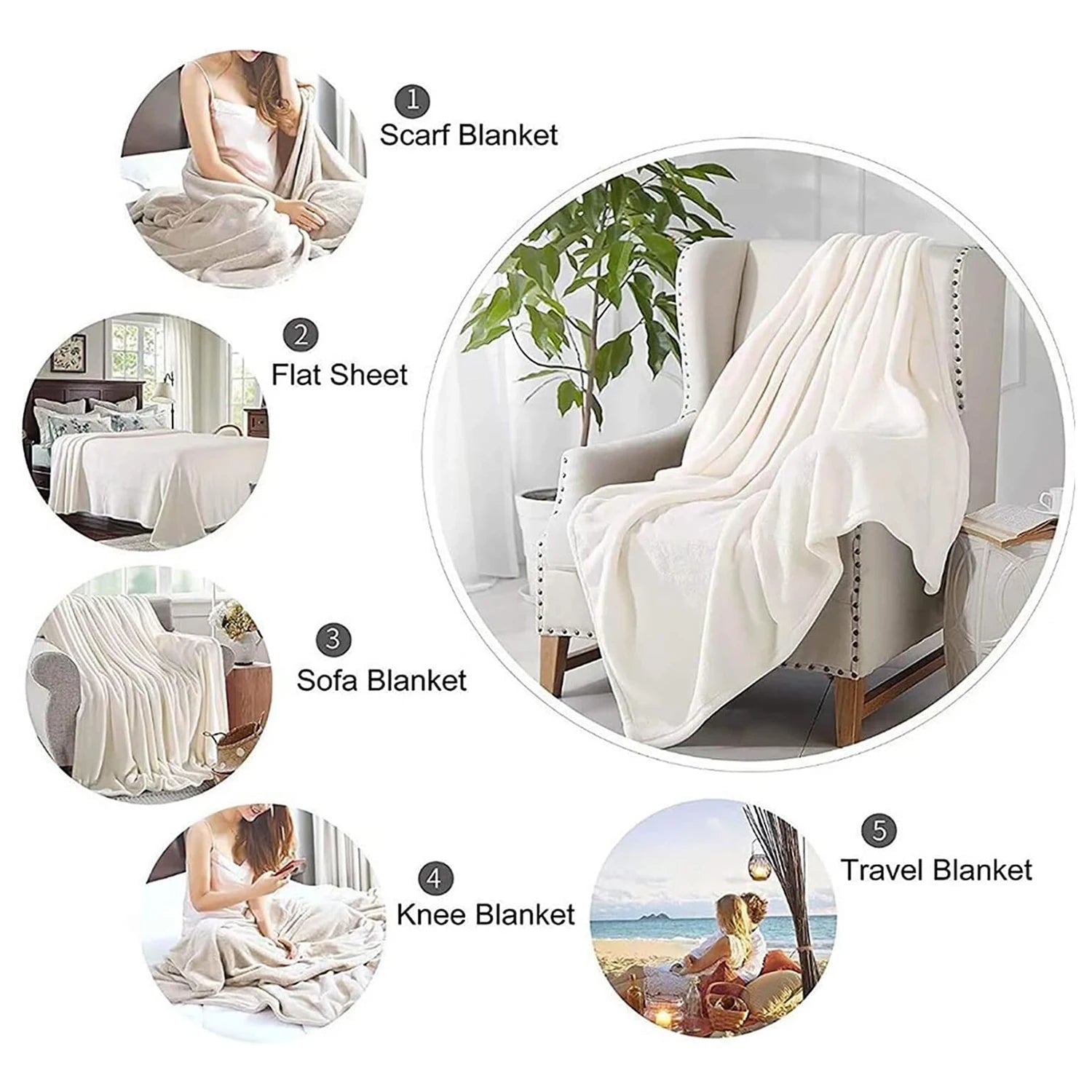 Cozy Golden Retriever Dog Print Flannel Throw Blanket - Soft, Reversible, All-Season Comfort. 2 Sizes