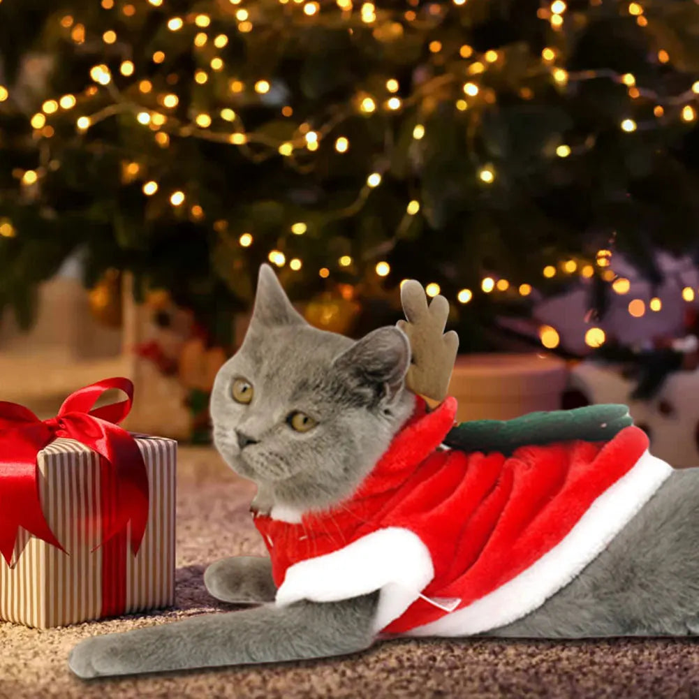 Dog Christmas Costumes Elk Pet Dog and Cat Cold Weather Coats . This Was Just Too Cute To Not Put in the Store. Think How Cute Your Next Family Photo Christmas Card Will Be!!