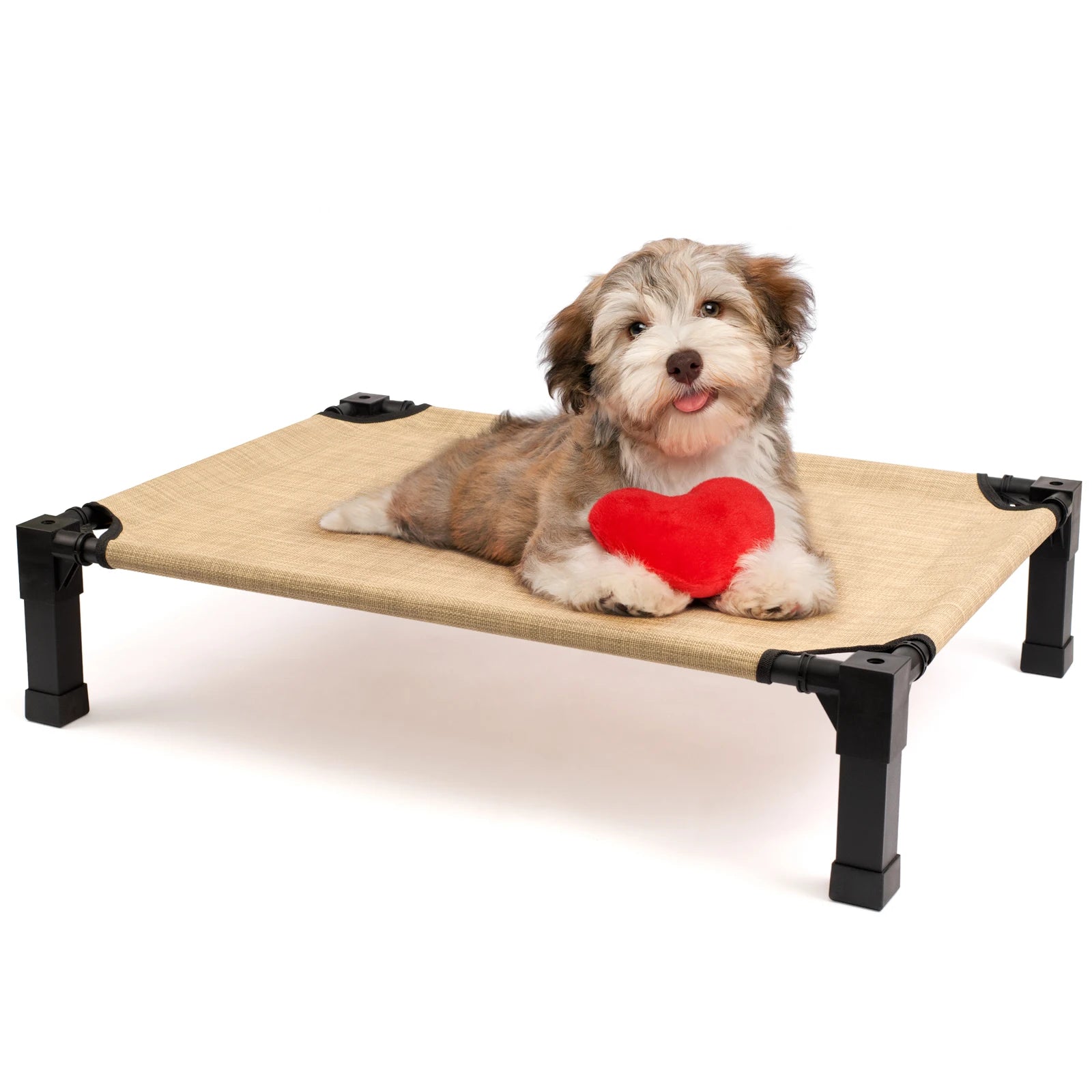 , Cooling Raised Pet Cot Bed with Chew Proof Washable Breathable Mesh and Metal Frame, Portable. Multiple Colors and Sizes to choose from.
