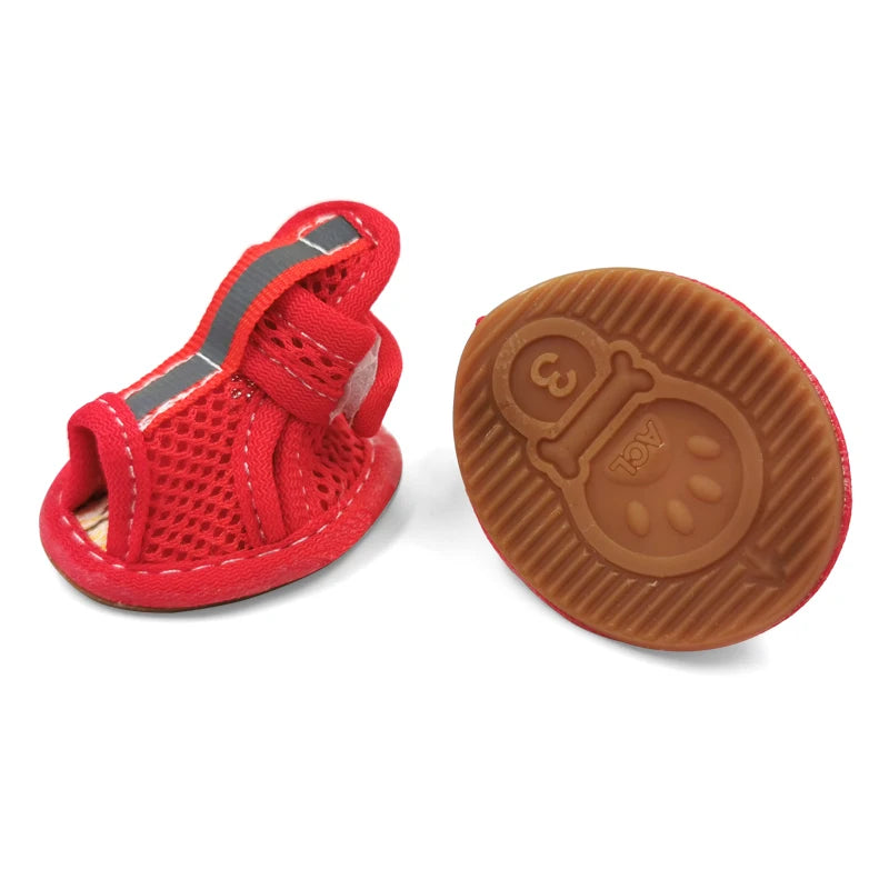 Summer Shoes For Small Dogs. Non-slip Breathable Reflective Sandals and Oh, So Cute!