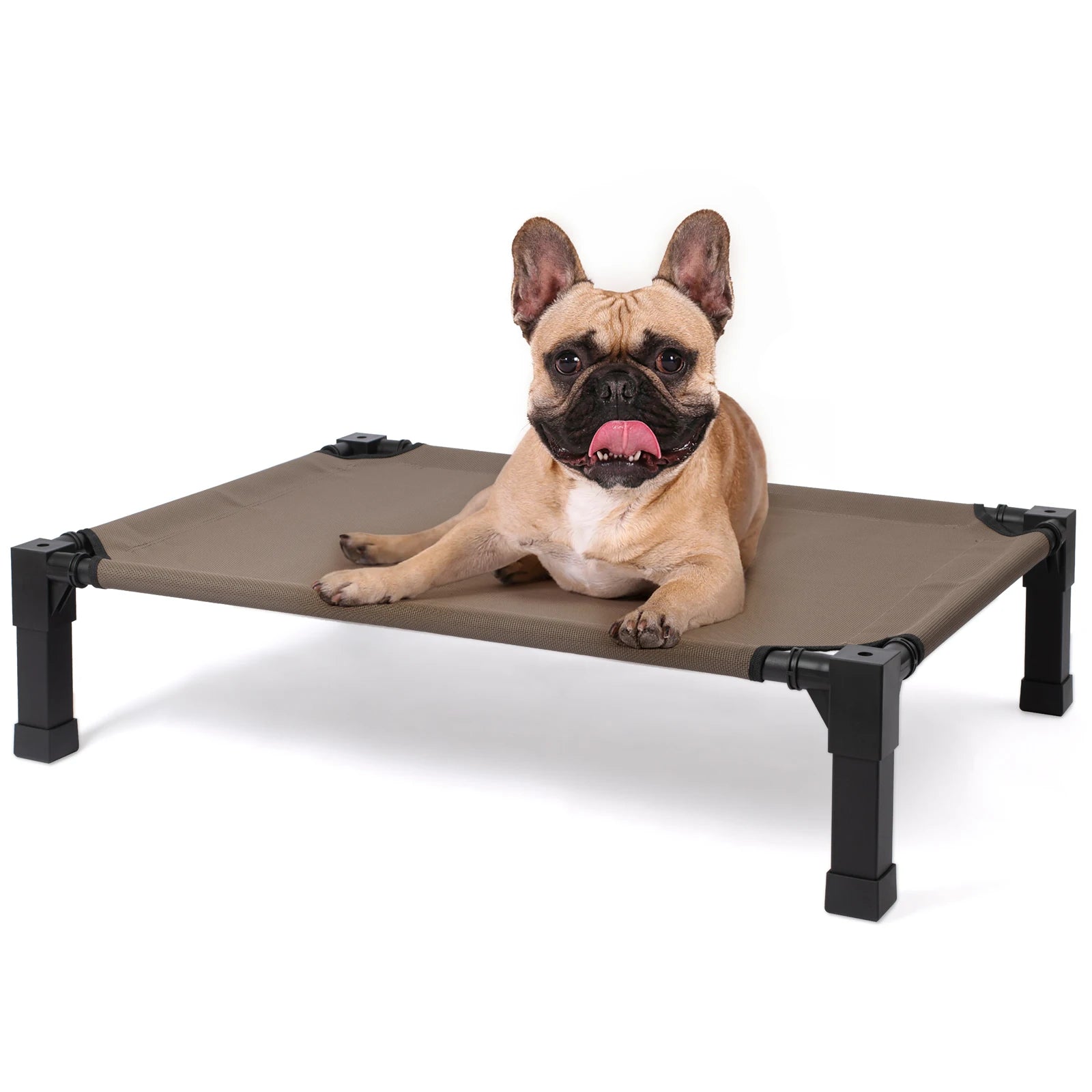 , Cooling Raised Pet Cot Bed with Chew Proof Washable Breathable Mesh and Metal Frame, Portable. Multiple Colors and Sizes to choose from.