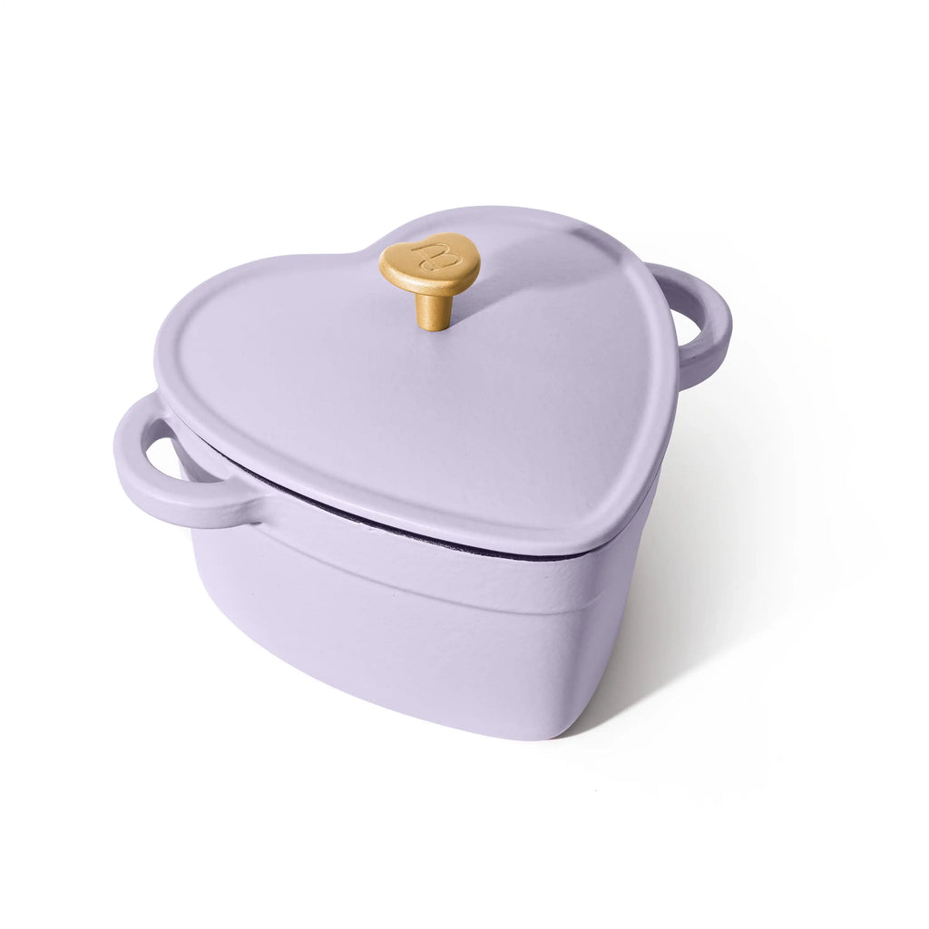 Beautiful by Drew Barrymore 2qt Heart Cast Iron Dutch Oven, Black Sesame. Multiple colors.