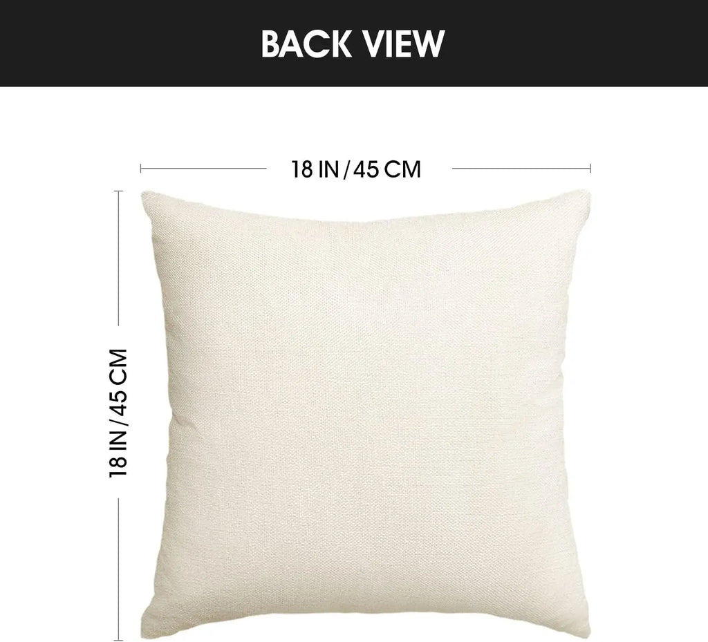 Farmhouse Eucalyptus Leaves Throw Pillow COVERS, 18x18 Inch Home Decor Set of 4 with Hidden Zipper.