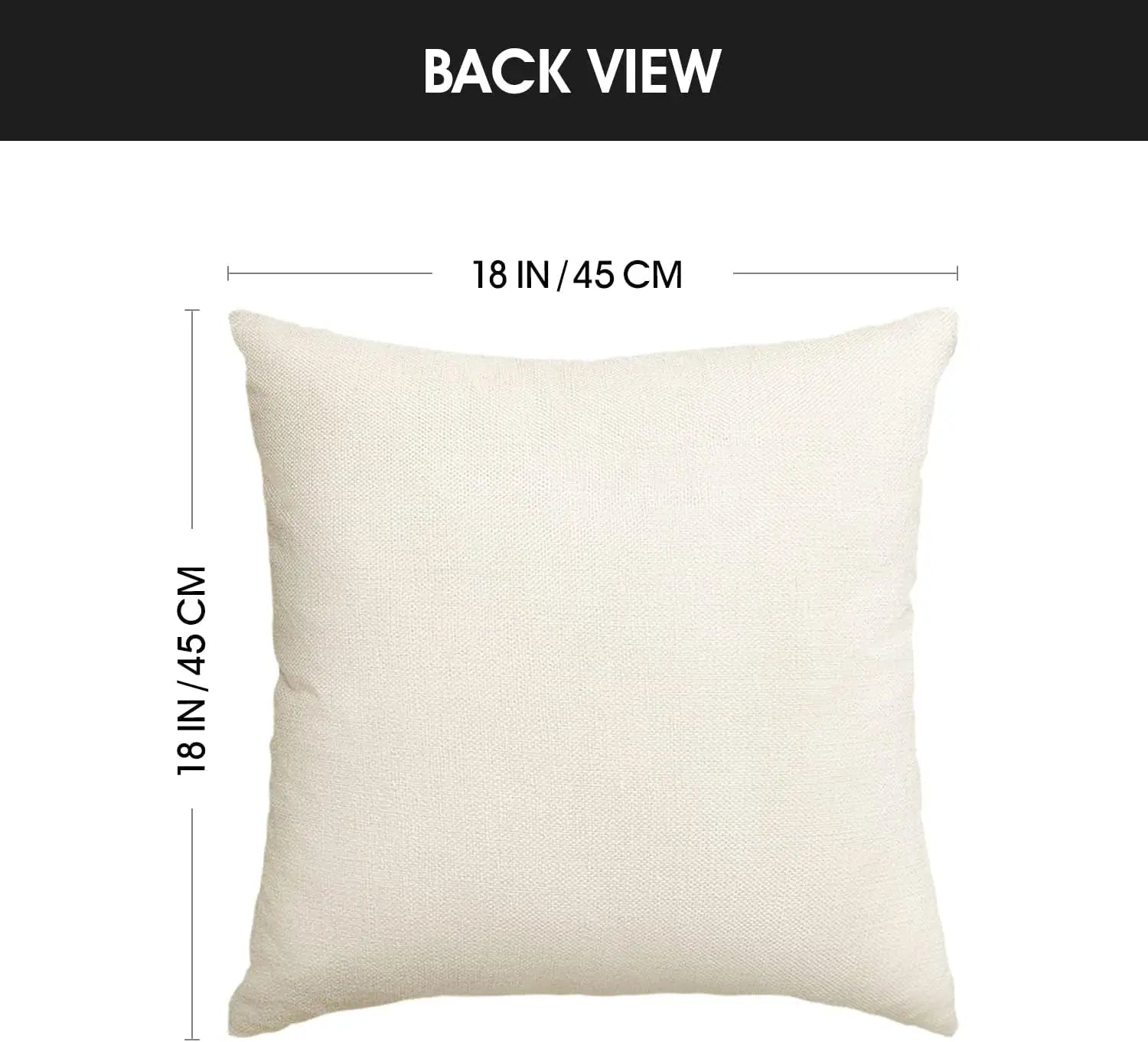 Farmhouse Eucalyptus Leaves Throw Pillow COVERS, 18x18 Inch Home Decor Set of 4 with Hidden Zipper.