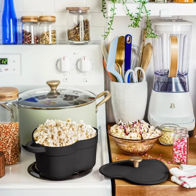 Beautiful by Drew Barrymore 2qt Heart Cast Iron Dutch Oven, Black Sesame. Multiple colors.