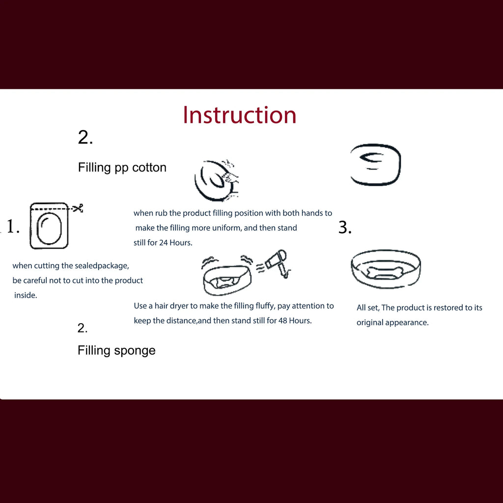 Suitable for All Seasons, Dog Sleeping Cushion, Large Pet Bed, Vacuum Compressed Delivery, Machine Washable, Perfect Pet Paradise for the Living Room and Easy Care, Non-Slip Bottom