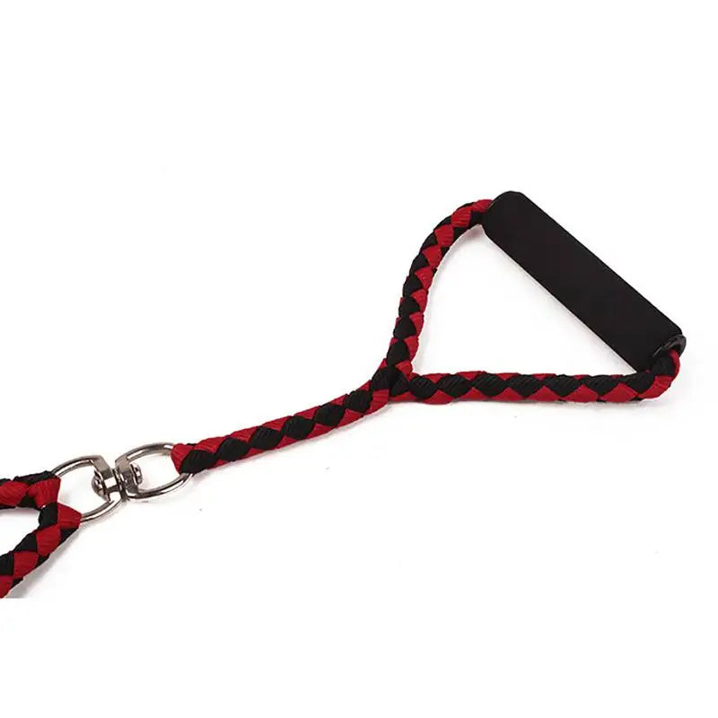 1.4m Pet Double Leash 2 Way Couplers Dog Leash Rope Elastic Extended Pet Leash.