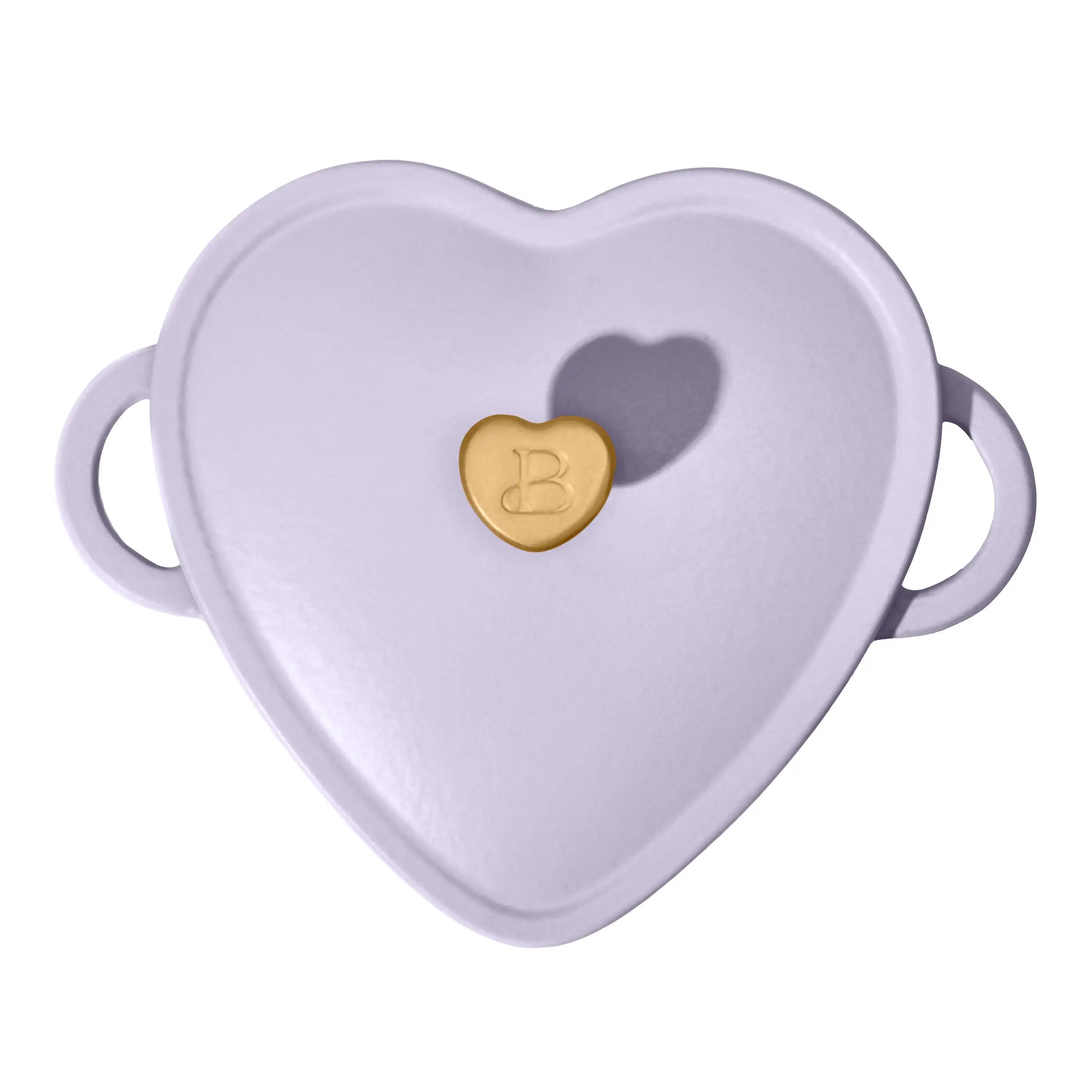 Beautiful by Drew Barrymore 2qt Heart Cast Iron Dutch Oven, Black Sesame. Multiple colors.