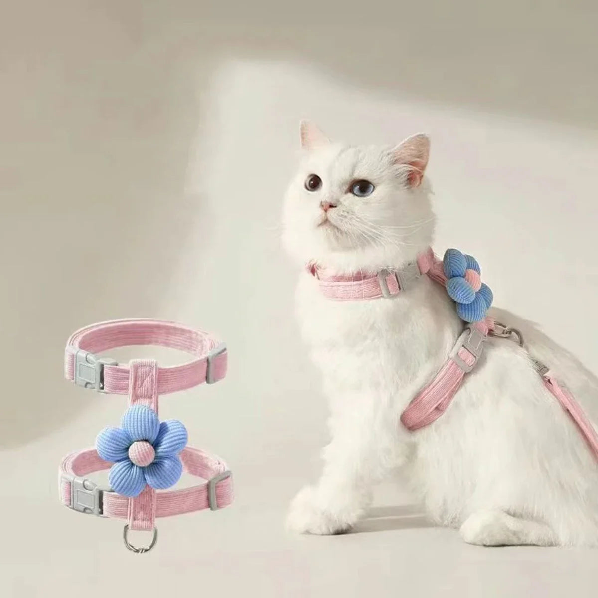 Cat Harness and Leash Sets Adjustable Dog Harness for Small Dog Leash .  Your Fur Babies will be Fancy wearing this Harness. Multiple Colors and Sizes.