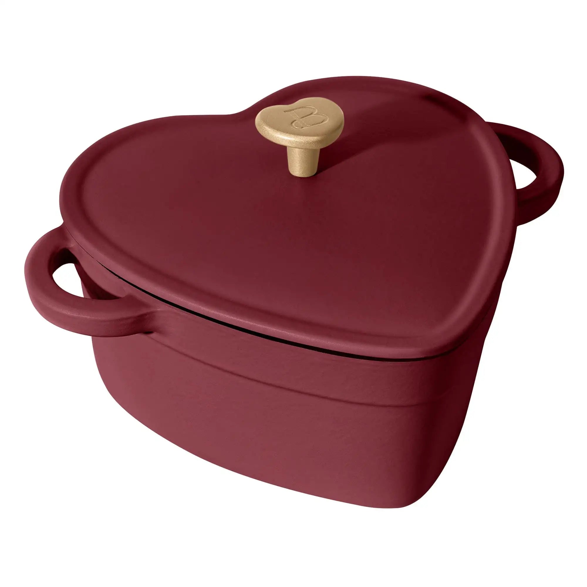 Beautiful by Drew Barrymore 2qt Heart Cast Iron Dutch Oven, Black Sesame. Multiple colors.
