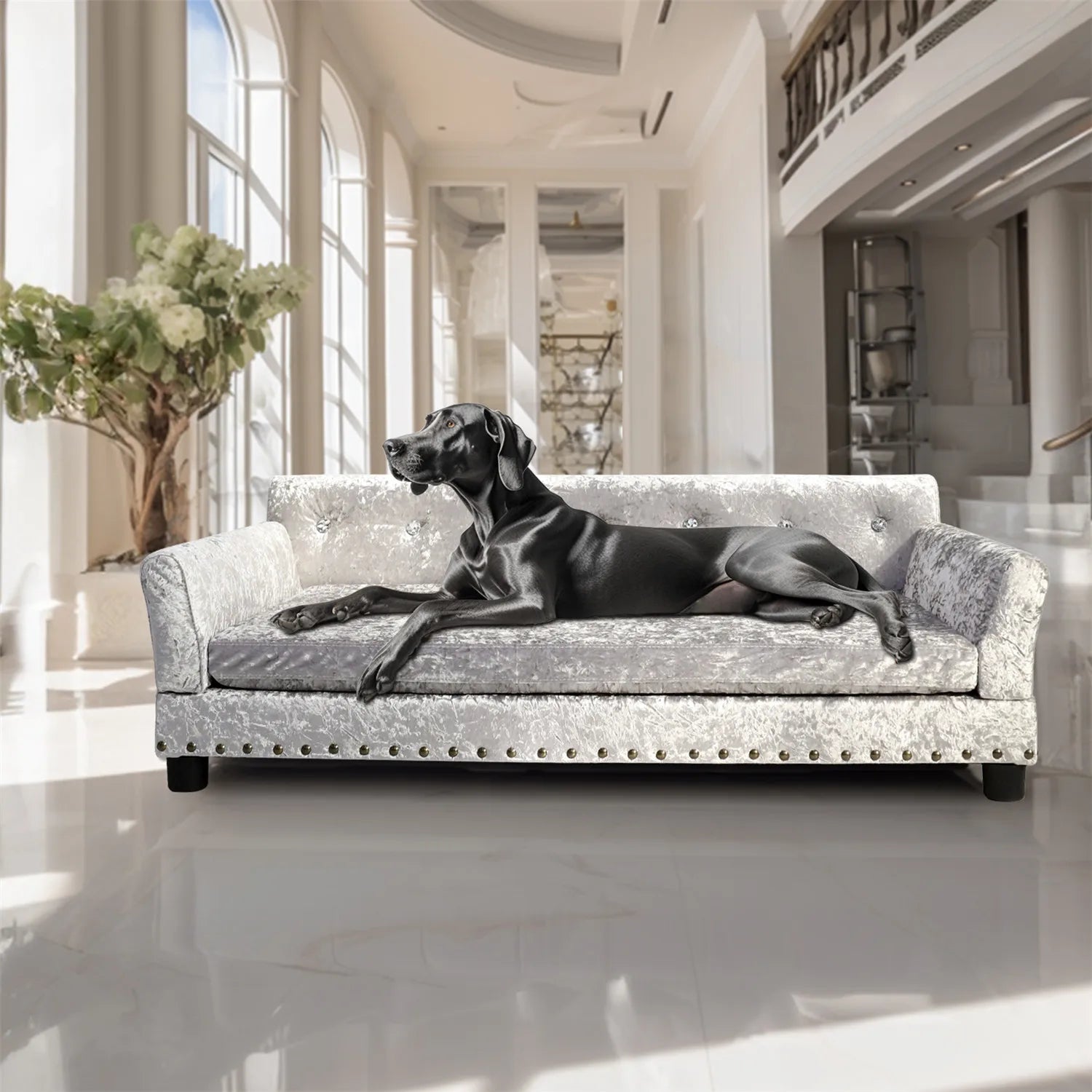 Deluxe Pet Giant Snuggle Sofa Lounger. Your Fur Baby will be the King of their Castle with this Sofa Bed. You won't have to share YOUR Sofa again.
