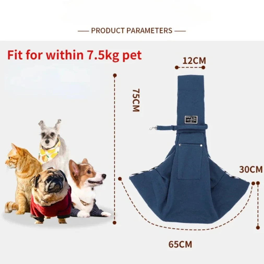 Comfortable Dog Bag Pet Crossbody Shoulder Bag.  Portable Cat Puppy Sling Carrier .  Multiple Color Choices.