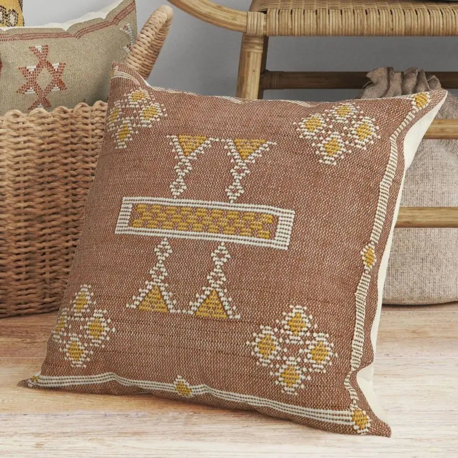 Star Beautiful Farmhouse Cushion Cover 100 Cotton Sabra Kilim Pillow Cover Premium Quality Cushion Case Indian Design.