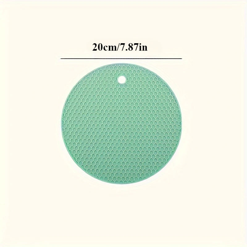 Silicone Hot Pads  - Heat Resistant Table Mats for Pots, Pans, Cups, Bowls, Non-Slip Kitchen Trivets, Dishwasher Safe .