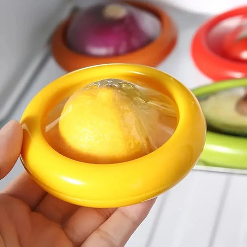 4Pcs Onion Storage Avocado Saver Holder, Silicone Fruit Storage Box,  A Must Have in the Kitchen