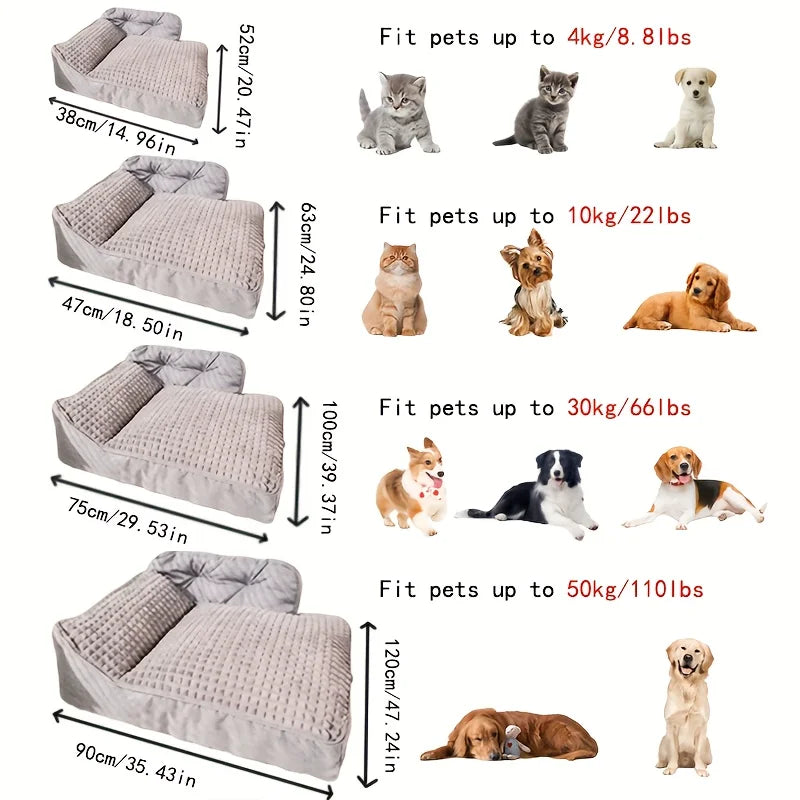 Suitable for All Seasons, Dog Sleeping Cushion, Large Pet Bed, Vacuum Compressed Delivery, Machine Washable, Perfect Pet Paradise for the Living Room and Easy Care, Non-Slip Bottom