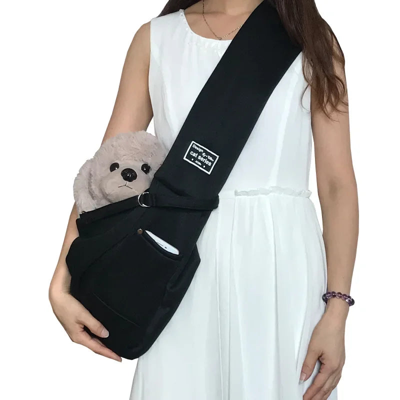 Comfortable Dog Bag Pet Crossbody Shoulder Bag.  Portable Cat Puppy Sling Carrier .  Multiple Color Choices.