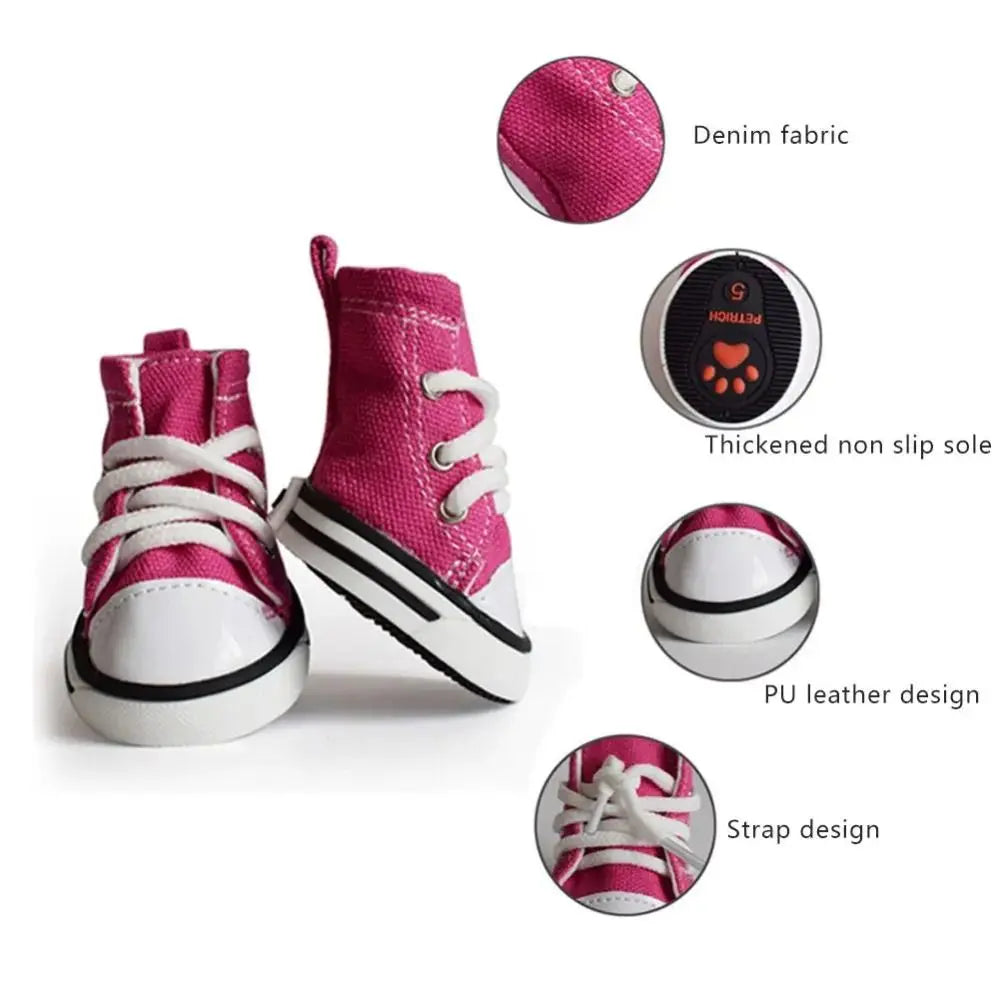 OMG Chucks for Pups!!! Got to Have Them!!  These shoes have an Adjustable Drawstring.