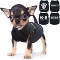 4-Piece Small Dog Clothes Set for Summer and Spring, Soft Pet Shirts in XXS Black. Cute Summer Shirts for the Tiniest Fur Babies.. Adorable!