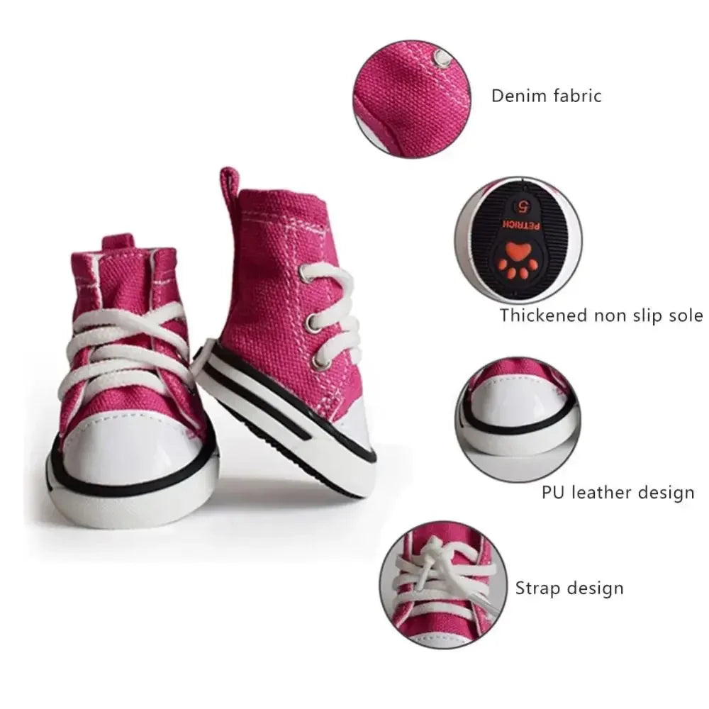 OMG Chucks for Pups!!! Got to Have Them!!  These shoes have an Adjustable Drawstring.