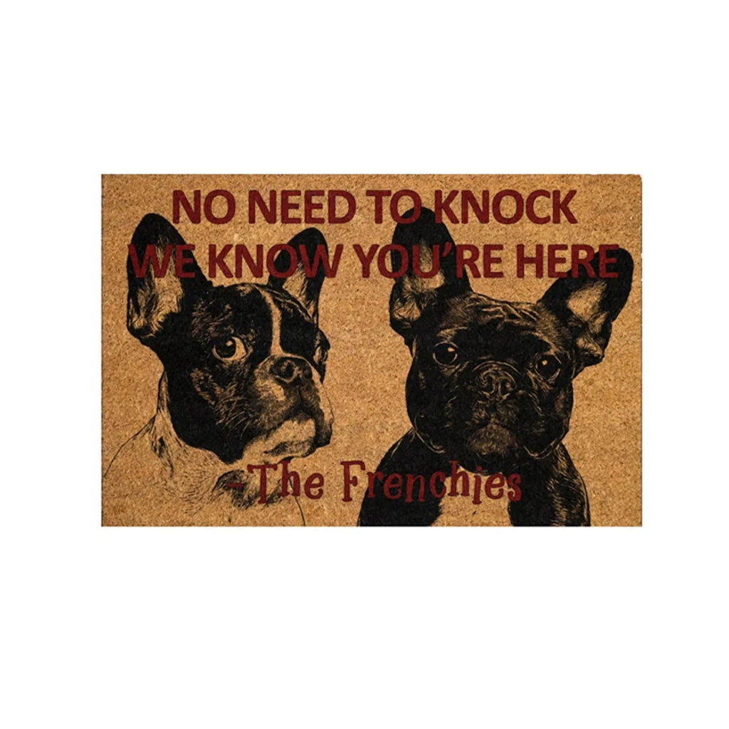 Funny Dog Doormat. Enough Said!!