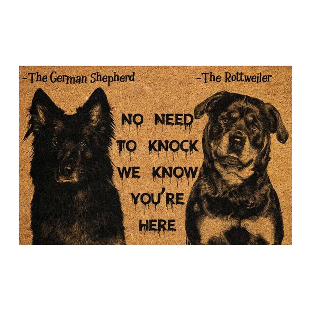 Funny Dog Doormat. Enough Said!!