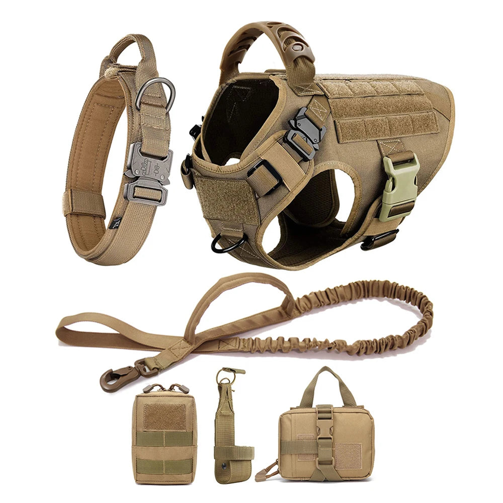 Your Fur Babies will on the Best Dressed List when Taking that Walk. Matching Collar, Vest, and Leash Set. Designed for Medium and Large Dogs  Multiple Colors.